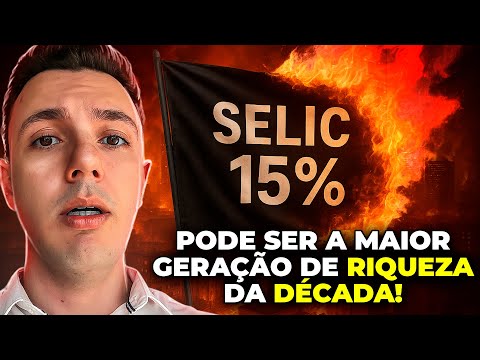 TAXA SELIC CONTINUA EM 15% AO ANO | NO QUE INVESTIR?