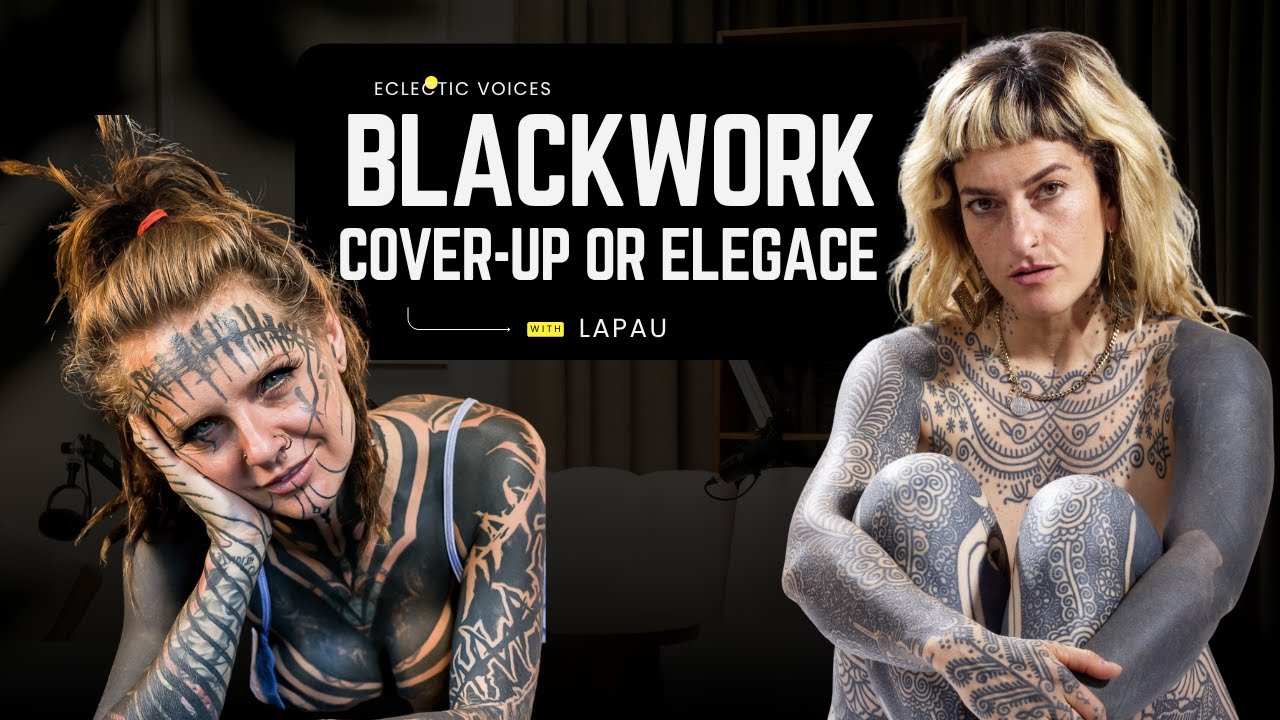 Татуировки в стиле «блэкворк»: от перекрытия до элегантности | С ЛаПау
