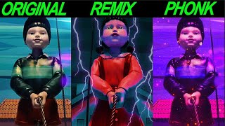 Squid Game 3 Jump Rope Original vs Remix vs Phonk