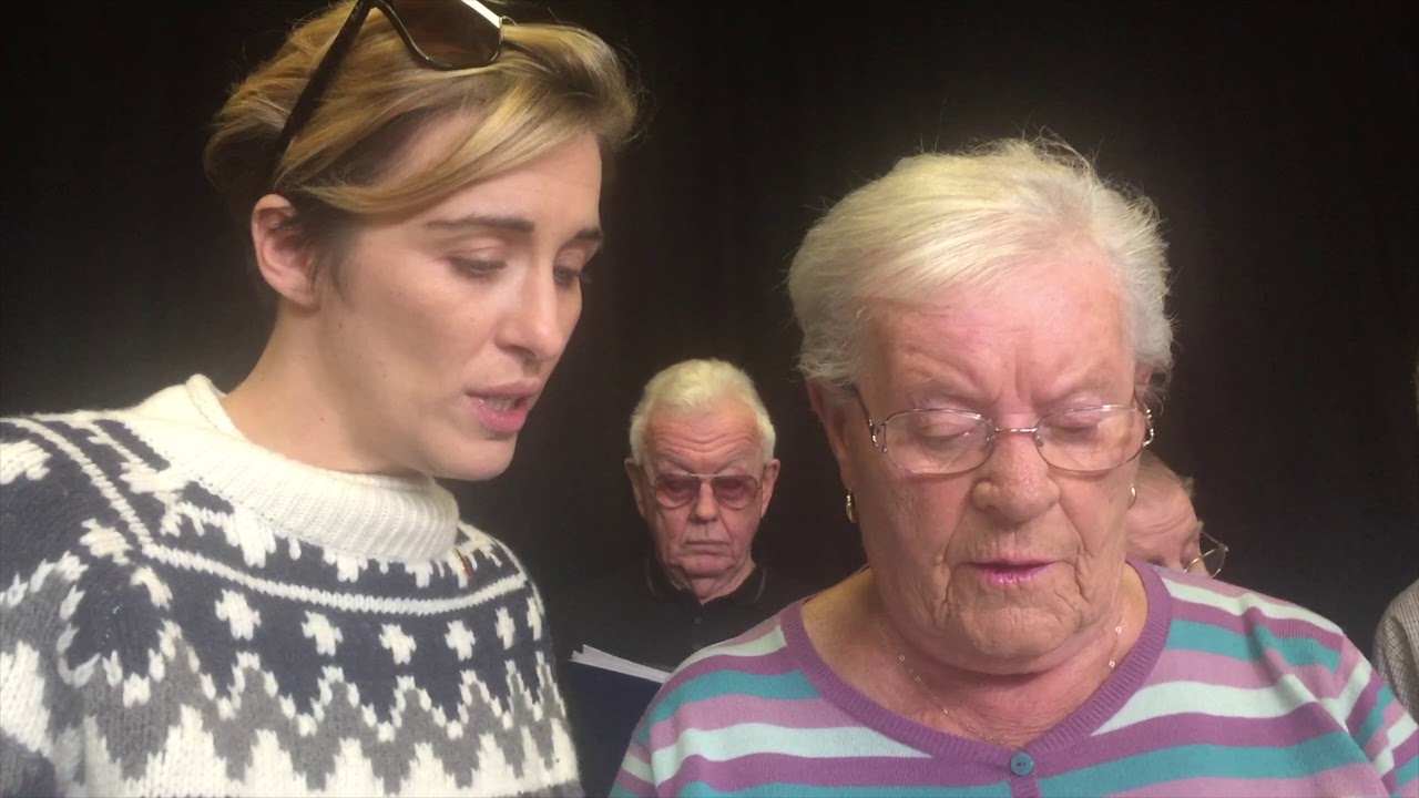 Our Dementia Choir Rehearse for Music in Care Conference Nottingham Uni 31 Oct 2019 "Stand by me"