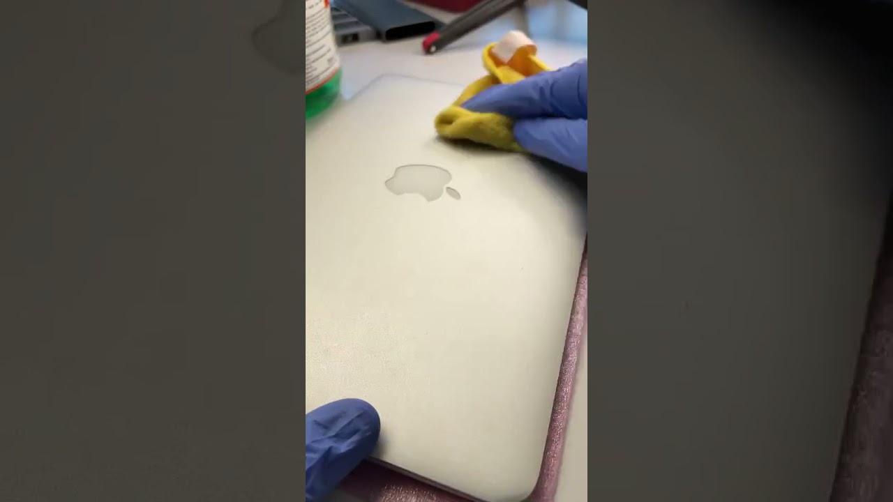 Satisfying MacBook cleaning after repair at Phone Fix Craft shorts YouTube