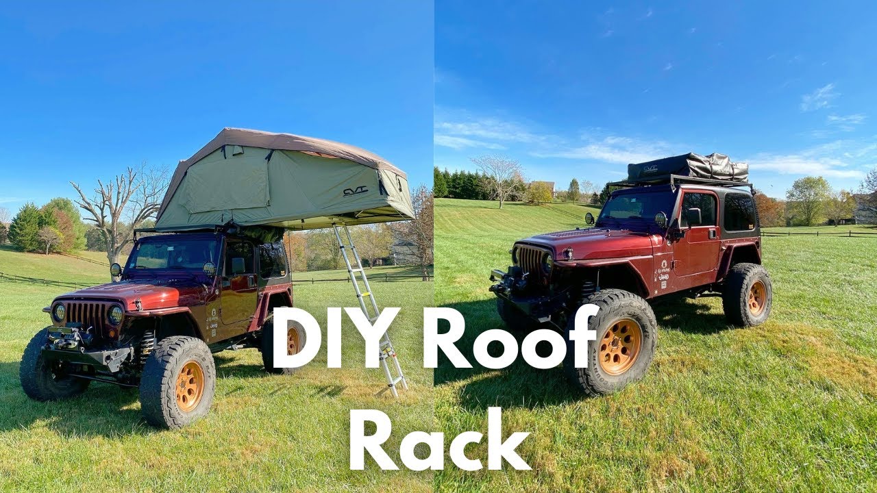 DIY | Jeep TJ Roof Rack for a Roof Top Tent - YouTube