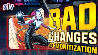 BAD CHANGES TO MONITIZATION - MARVEL Snap