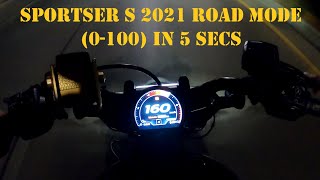 Harley Davidson Sportster S 2021 0-100km/h (0-60mph) acceleration and sound stock on "Road Mode"