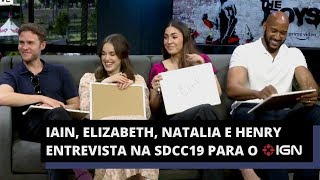 Sdcc19 Iain, Elizabeth, Natalia E Henry Respondem Um Quiz Para A Ign Na Sdcc 2019.