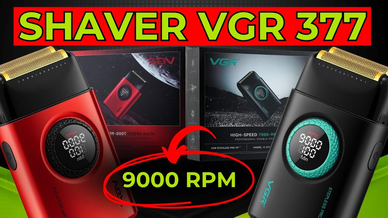 🌟Descubre LO ULTIMO COM Máxima potencia 9000 RPM en la SHAVER VGR 377  🌟