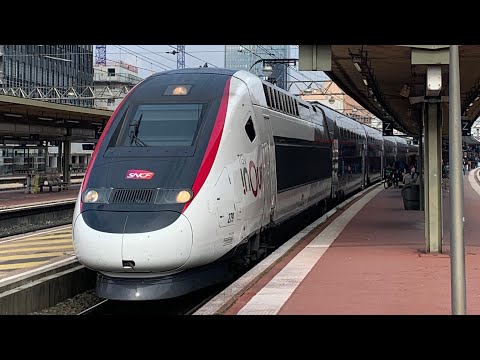 Spot Trains SNCF, ECR en gare de Lyon Part-Dieu et Nantes Mars 2022