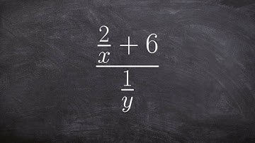 Math tutorial for simplifying complex fractions