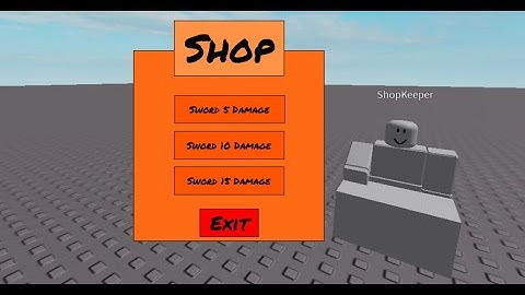 Roblox Studio - NPC Shop Gui