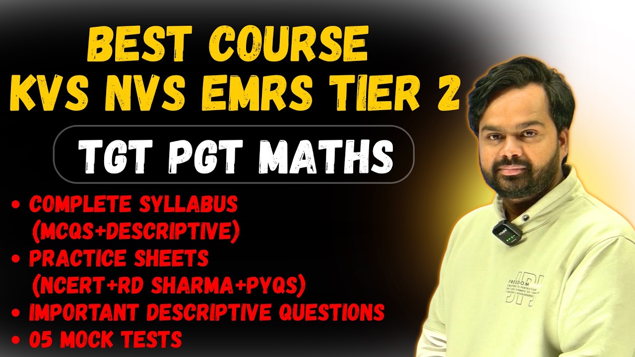 Best Course for KVS NVS EMRS TGT PGT Maths By MasterSetu | App Maths with Rakesh Chhoker