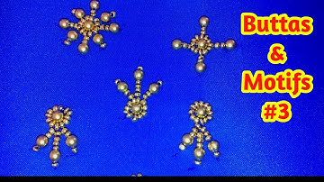 aari work buttas and motifs for beginners #3 | simple and easy buttas and motifs in aari embroidery