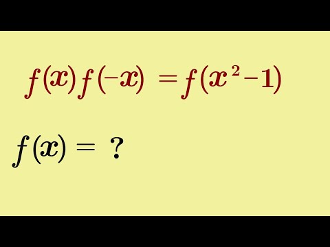 f(x)f(-x) = f(x^2 - 1)  | f(x)= ? 