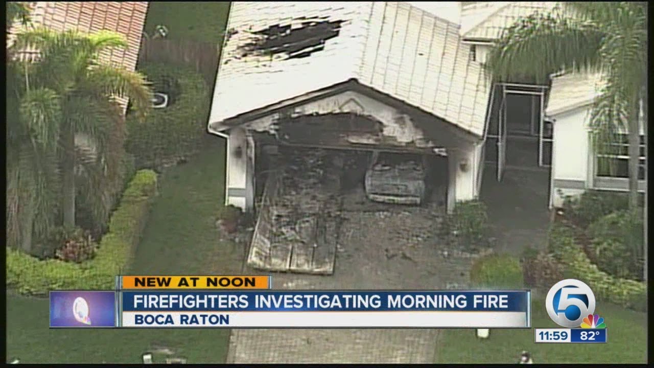 Fire Scene Boca Raton Boca Raton house fire displaces resident - YouTube