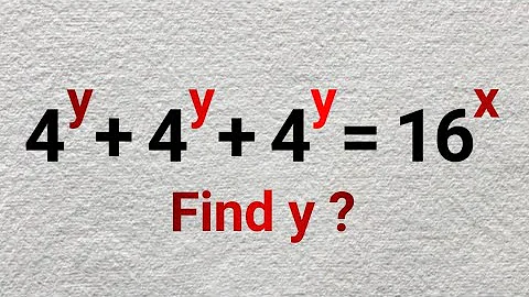 Mastering Algebra: Solving A TRICKY Exponential Equation | Can You Find y? - Math Olympiads