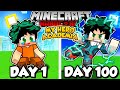 I Survived 100 DAYS as DEKU in My Hero Academia Minecraft!