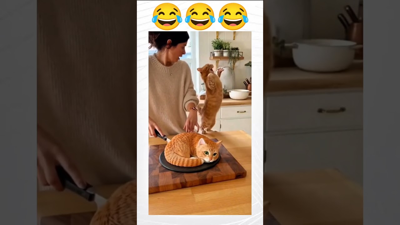 Cat Attacks "Cat" Cake Thinking It's RealViral Home Video