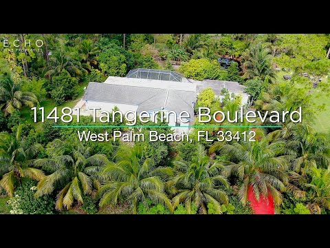11481 Tangerine Boulevard, West Palm Beach, FL home video tour