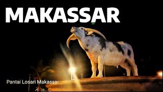 Pantai Losari Malam Hari di Makassar Sulawesi Selatan