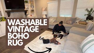All you have to know about this Area Rug - 9x12 Area Rug for Living Room, Washable Vintage Boho Meda