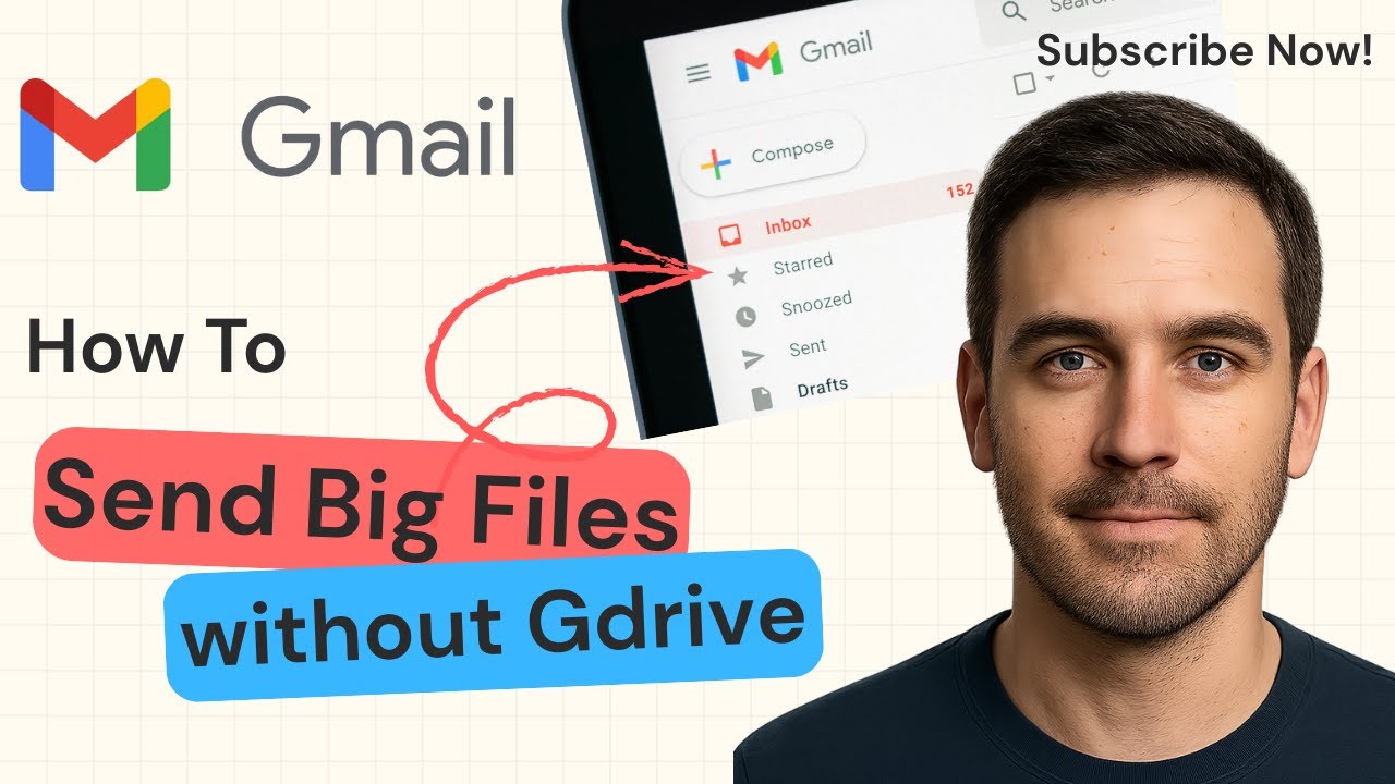 How to Send Big Files on Gmail Without Google Drive | 2025 Guide - YouTube