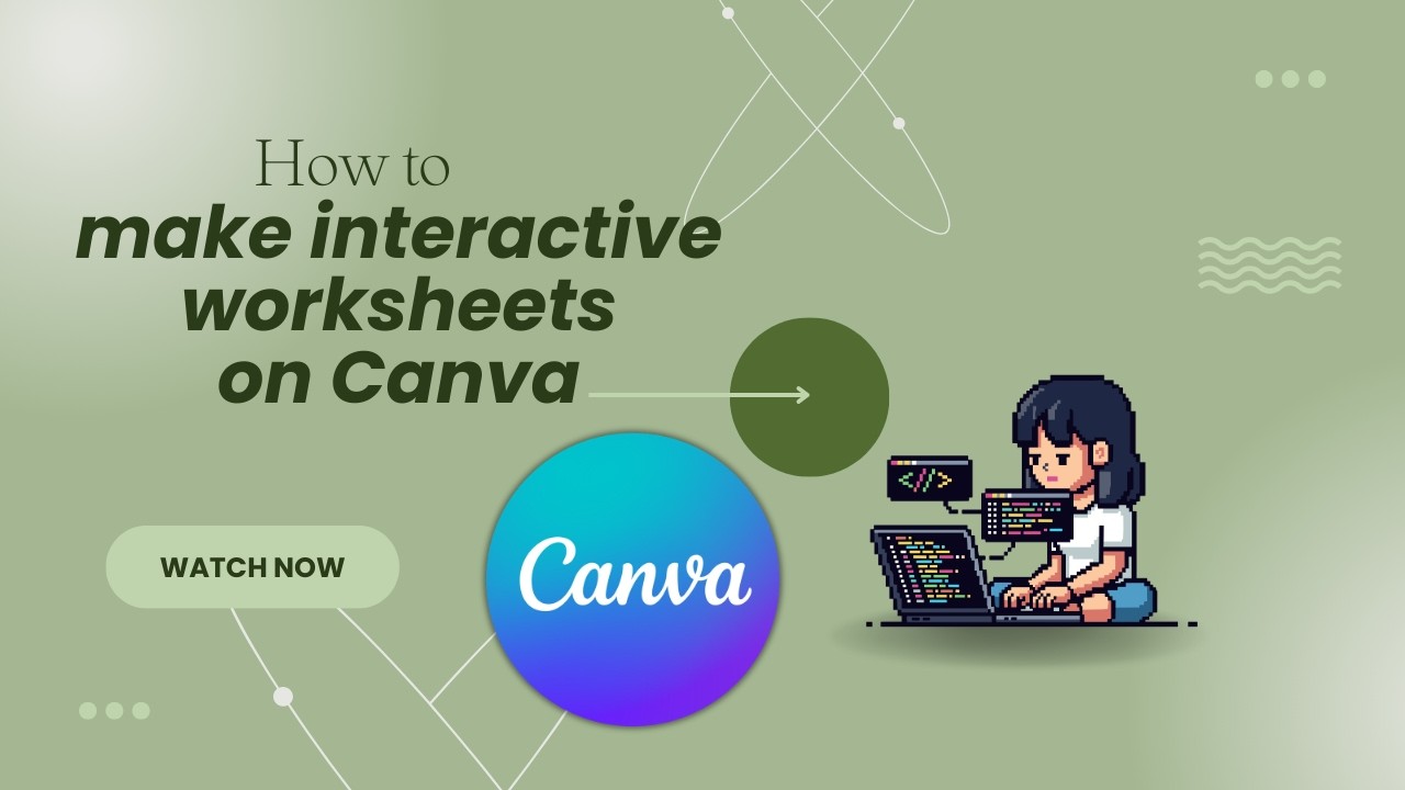 How to do an interactive worksheet on Canva AI - YouTube