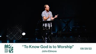 To Know God is to Worship God // Genesis 1:3-25 // Watermark Community Church Introduction To Year Of The Word Genesis 1 3 Watermark Community Church