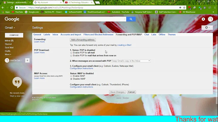How to Resolve POP and IMAP Enable Disable issue Using Gmail account.
