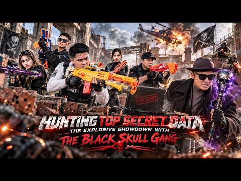 LTT Game Nerf Guns : SEAL X Nerf Guns Fight Black Skull Crime Syndicate For Secret Data
