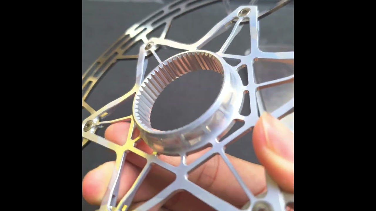 160mm Silver Super Lightweight Rotor 86grams Centerlock | Lighter than Galfer