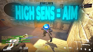 High Sens Is BETTER INSANE CS2 Highlights