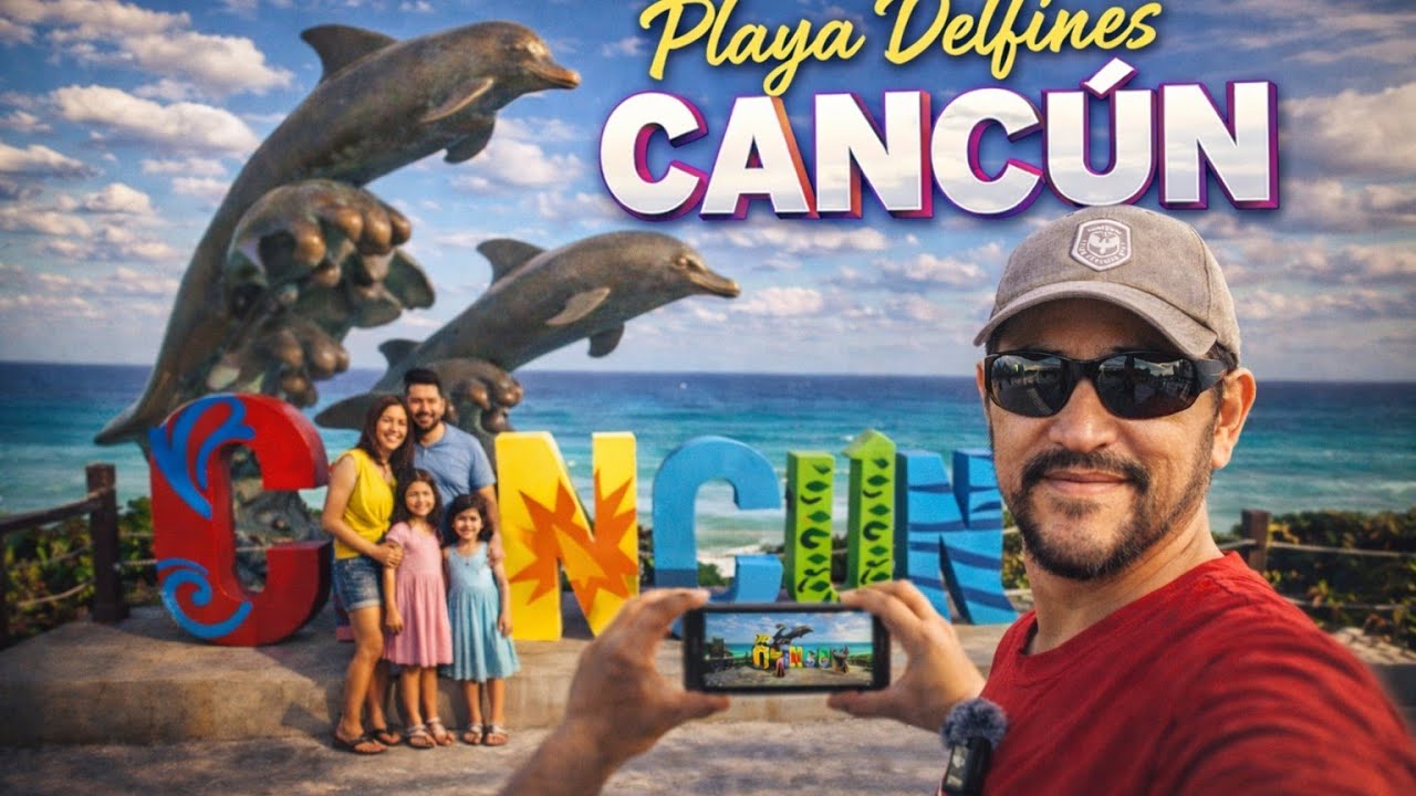 Hermosa Playa Delfines,  Cancún. México.