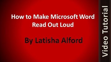 How to Make Microsoft Word Talk, Read, Speak Aloud with Text-to-Speech