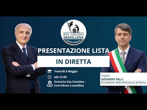 Video Incontriamoci | Presentazione della Lista Noi Amiamo Gravellona - 2026