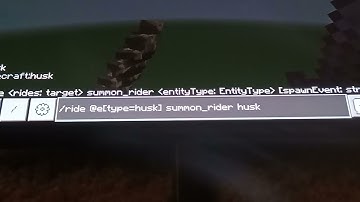 How to use /ride command in minecraft bedrock