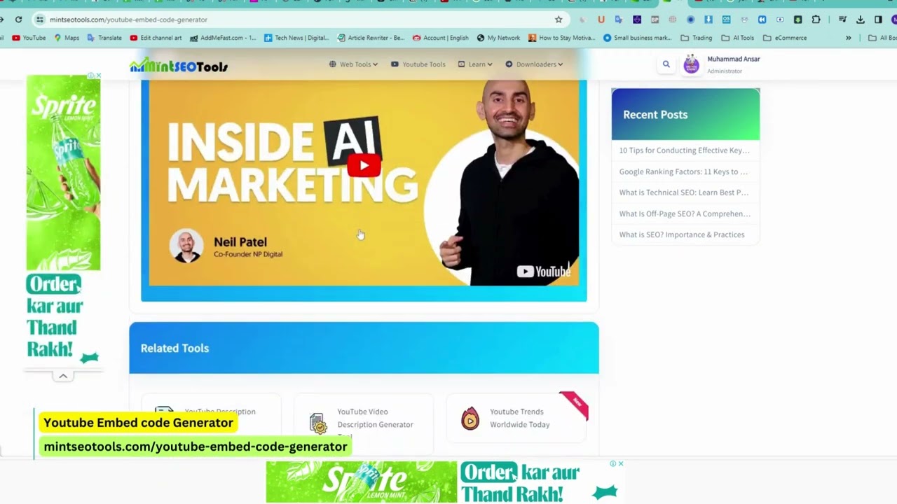 Youtube Embed code Generator | How Generate Youtube embed codes | MintSEOTools