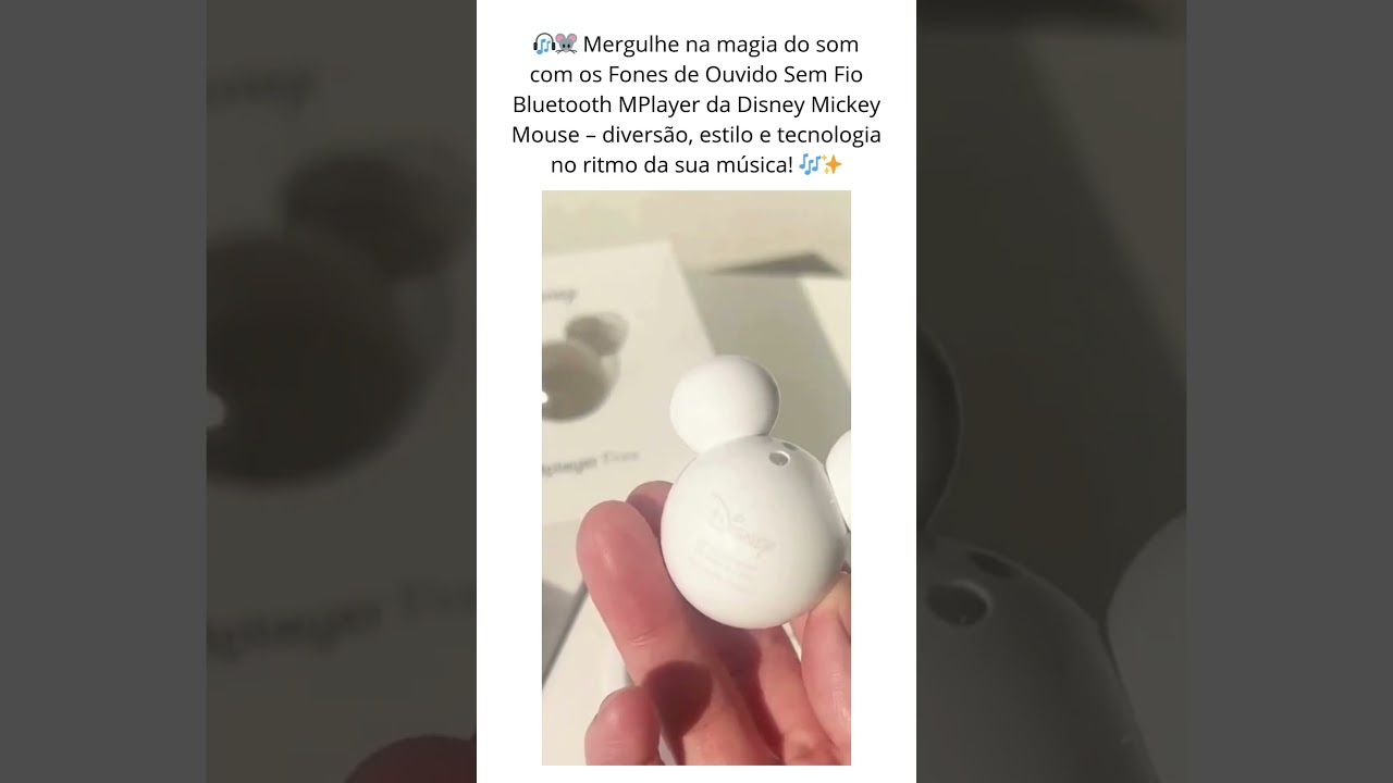 Fones De Ouvido Sem Fio Bluetooth MPlayer Da Disney Mickey Mouse 