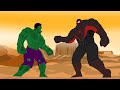 Hulk vs gaint spiderman miles morales funny  godzilla  superhero animation