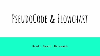 Pseudo code & Flowchart
