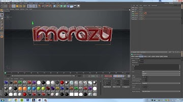 Cinema 4D - How to make a glossy text [HD]