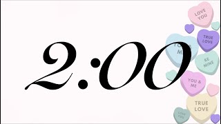 2 Minute Cute Valentines Candy Timer Harp Alarm At End