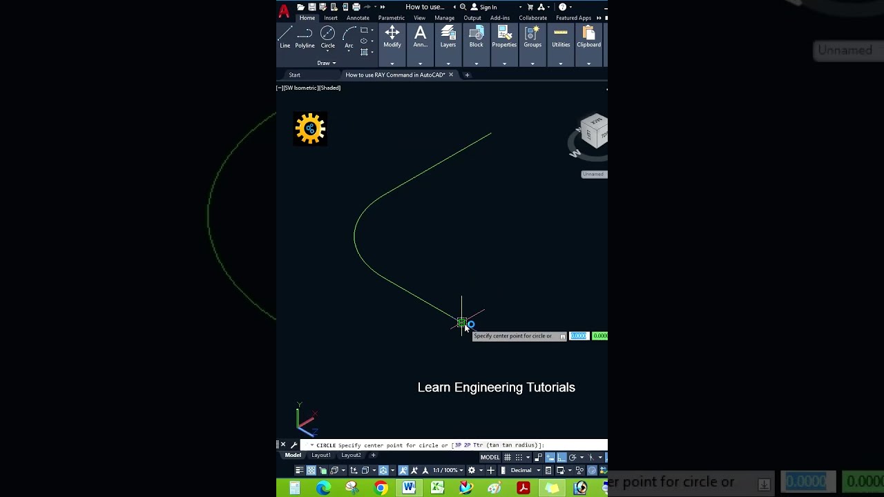 Extrude Along Path in AutoCAD 3D - 07 II   