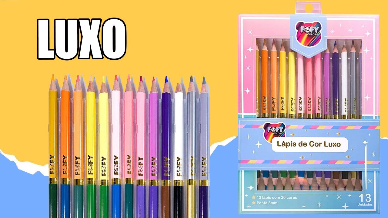Lápis de cor Fofy Luxo