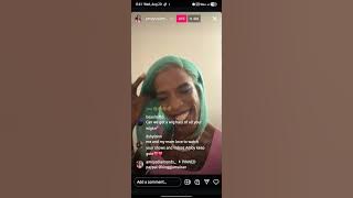 Amoy showing out in front of James. 