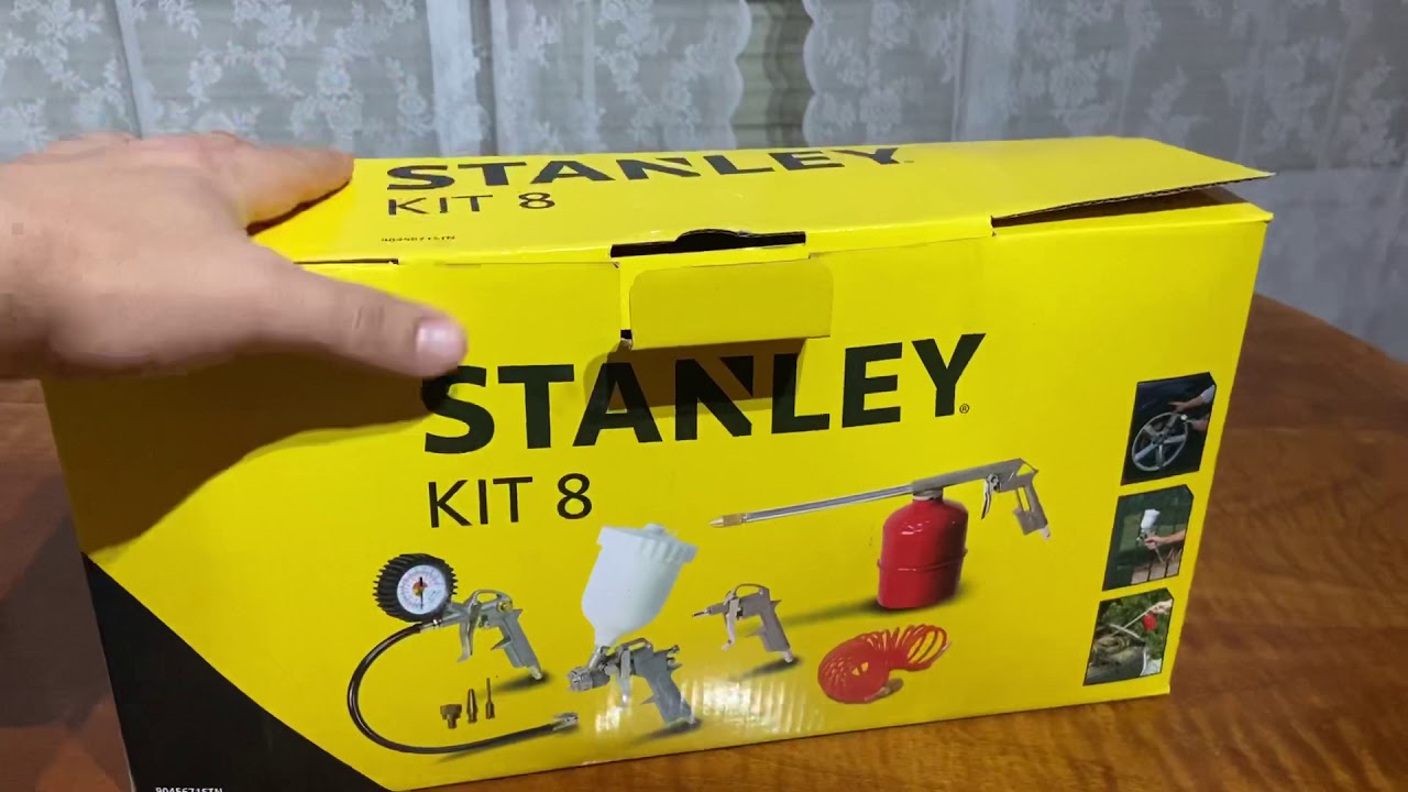 Kit 8 accessoires pneumatiques STANLEY