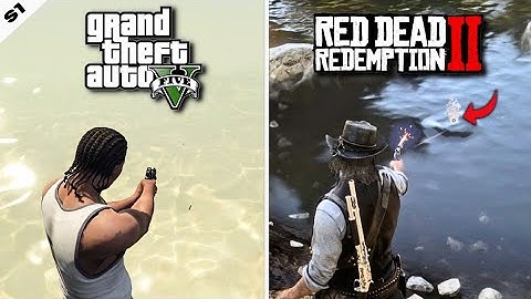 GTA V vs RDR 2 | Physics and details comparison!