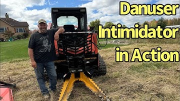 Danuser Intimidator in Action | Pulling Trees & Brush with a Skid Steer