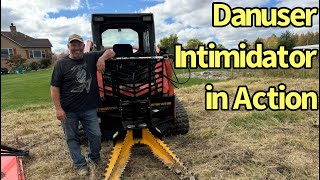 Danuser Intimidator in Action | Pulling Trees & Brush with a Skid Steer