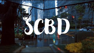 4K | Walking in the rain in SCBD at dusk