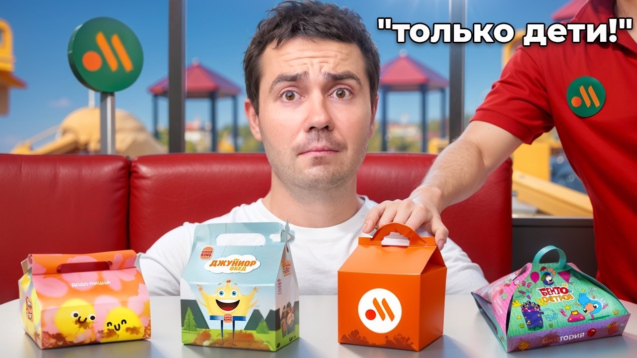 Попробовал КАЖДОЕ детское комбо в Фастфудах