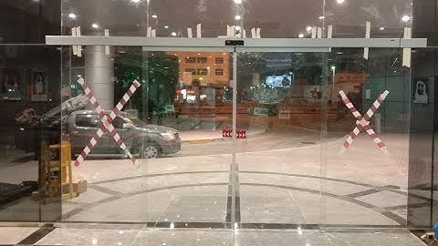 Aadco TOPP T240 (Made in Italy) Automatic Sliding Door at Zayed Educational Campus Abu Dhabi, UAE